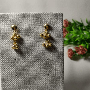 Brinco Cachinhos Folheado a Ouro 18 k+