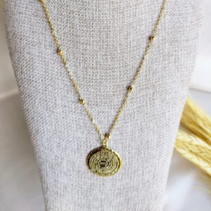 Colar Pai Nosso Folheado a Ouro 18k