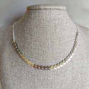 Chocker Escamas Folheado a prata 925