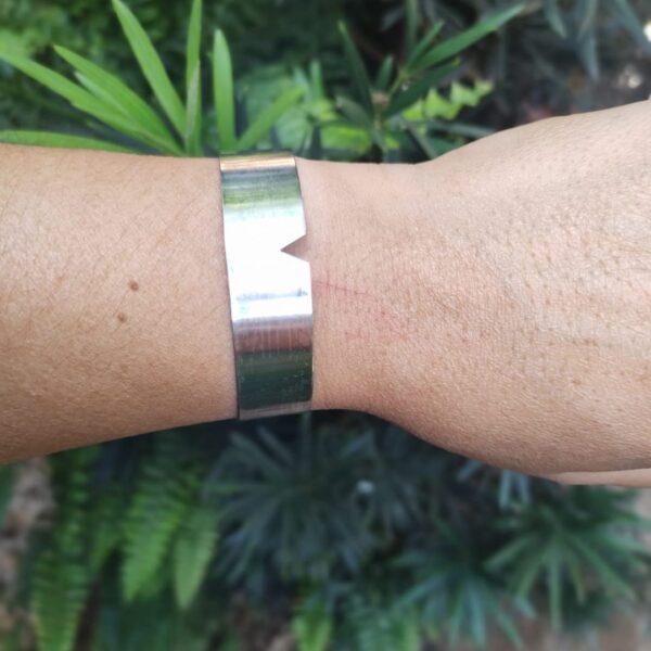 Bracelete aço com extensor